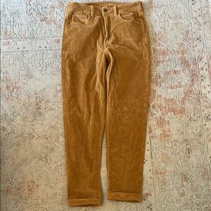American Eagle Outfitters Tan/Mustard Corduroy Mom Jean